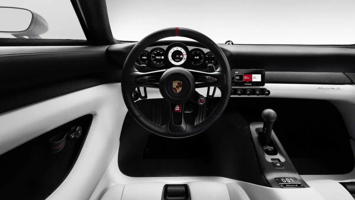 Porsche Mission S, gli interni essenziali (5)
