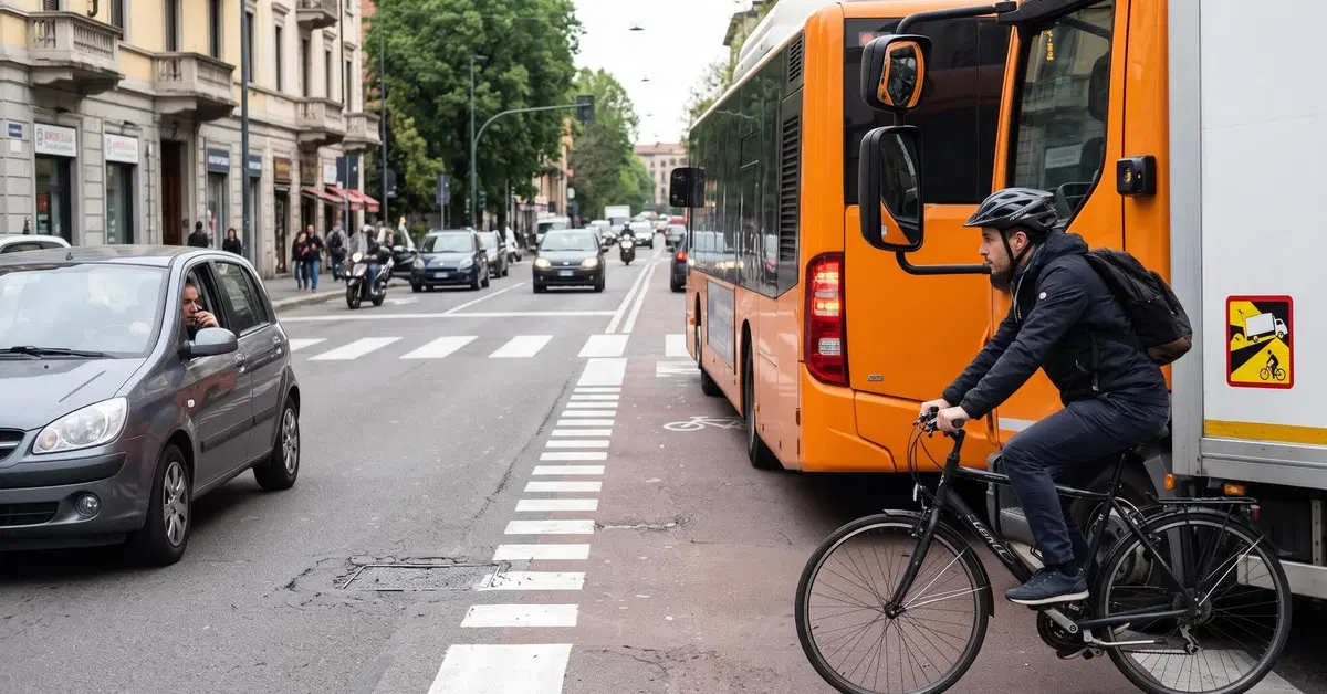 Nuovo Codice della Strada, cosa cambia per i ciclisti: precedenza, angoli ciechi e nuove regole