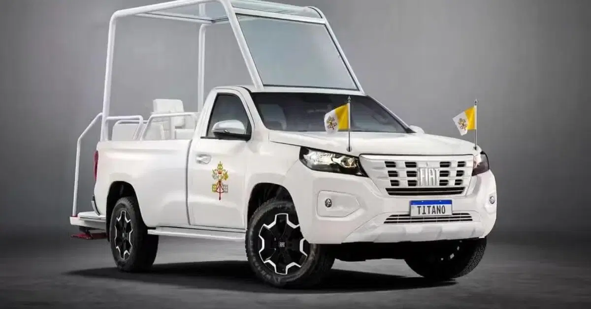 Fiat Titano, la nuova papamobile di Leone XIV: ecco come sarà il pick-up del Papa