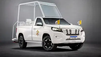 Fiat Titano, la nuova papamobile di Leone XIV: ecco come sarà il pick-up del Papa