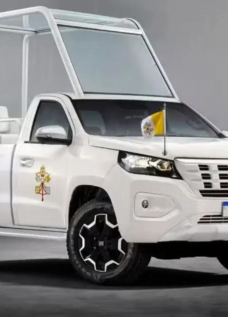 Fiat Titano, la nuova papamobile di Leone XIV: ecco come sarà il pick-up del Papa
