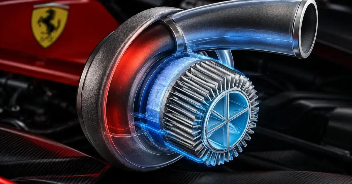 Ferrari, il turbo con il “frigo” incorporato: così funziona il brevetto con le celle Peltier