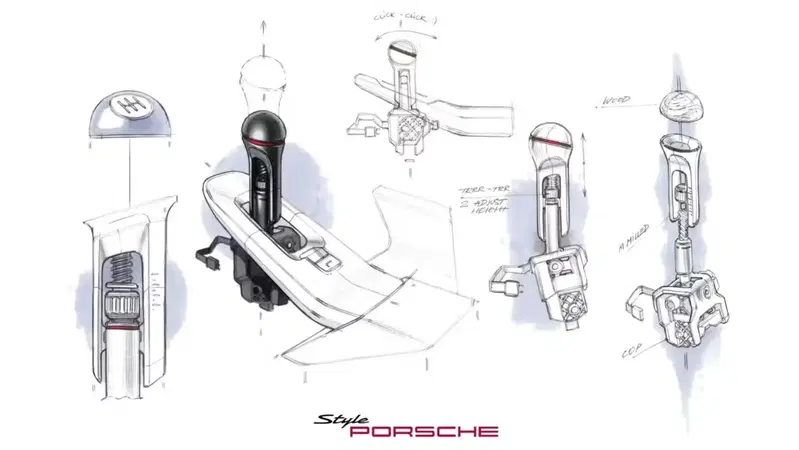Design cambio manuale Porsche