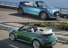 Quale scoprire, Confronto: VW Maggiolino Cabriolet 1.2 TSI Vs Mini One Cabrio