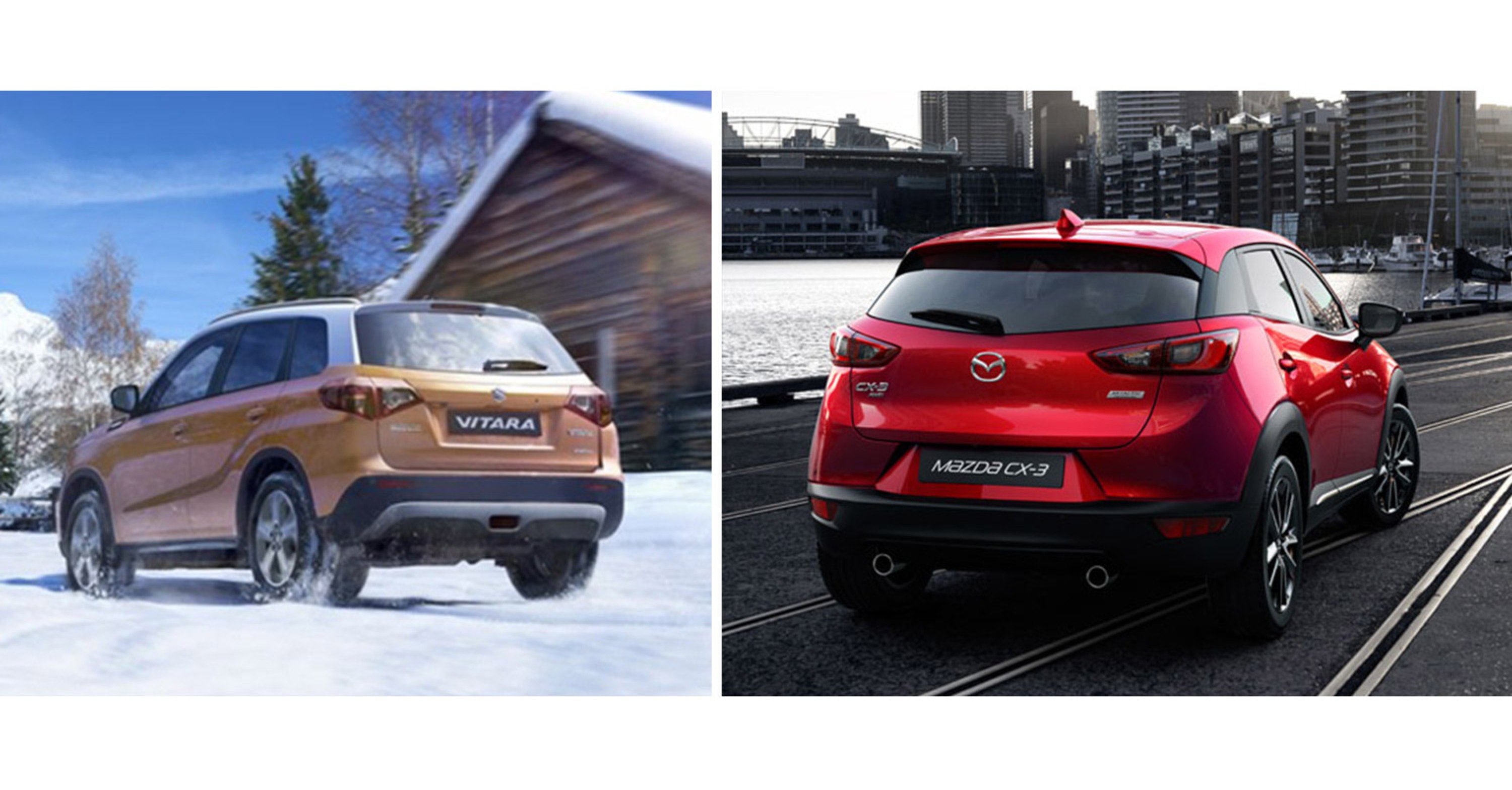 Quale comprare, Confronto: Mazda CX-3 1.5 D AWD Vs Suzuki Vitara 1.6 DDiS 4WD Allgrip