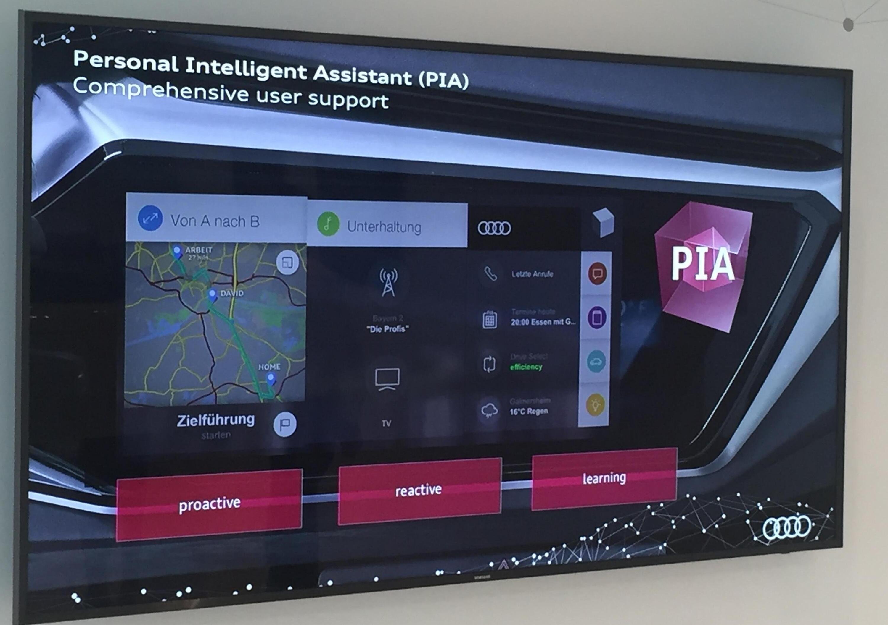 Audi PIA, ecco il Siri dei Quattro Anelli