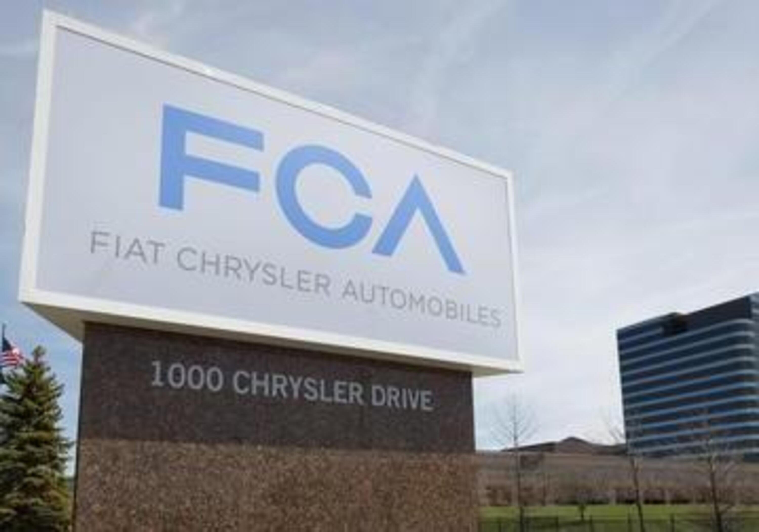FCA, richiamate 1,9 milioni di auto per difetto all&#039;airbag