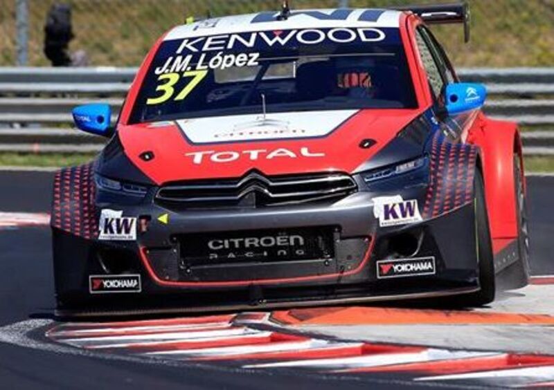 WTCC 2016, qualifiche Cina: pole per L&oacute;pez. Citroen campione del mondo costruttori