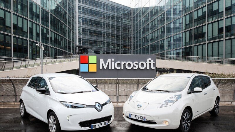 Renault-Nissan e Microsoft insieme per l&#039;auto connessa del futuro