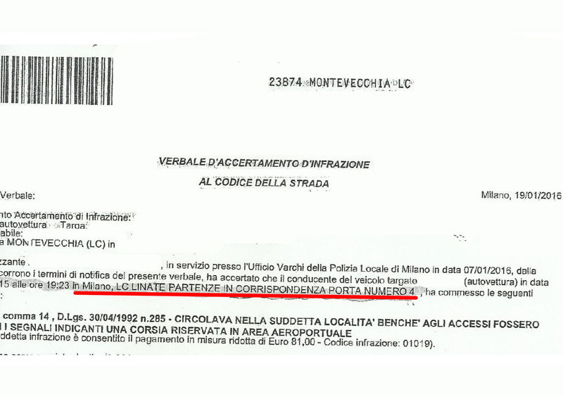 Verbale n.3, qui si parla ancora di Linate come di una misteriosa localit&agrave; all&#039;interno di Milano