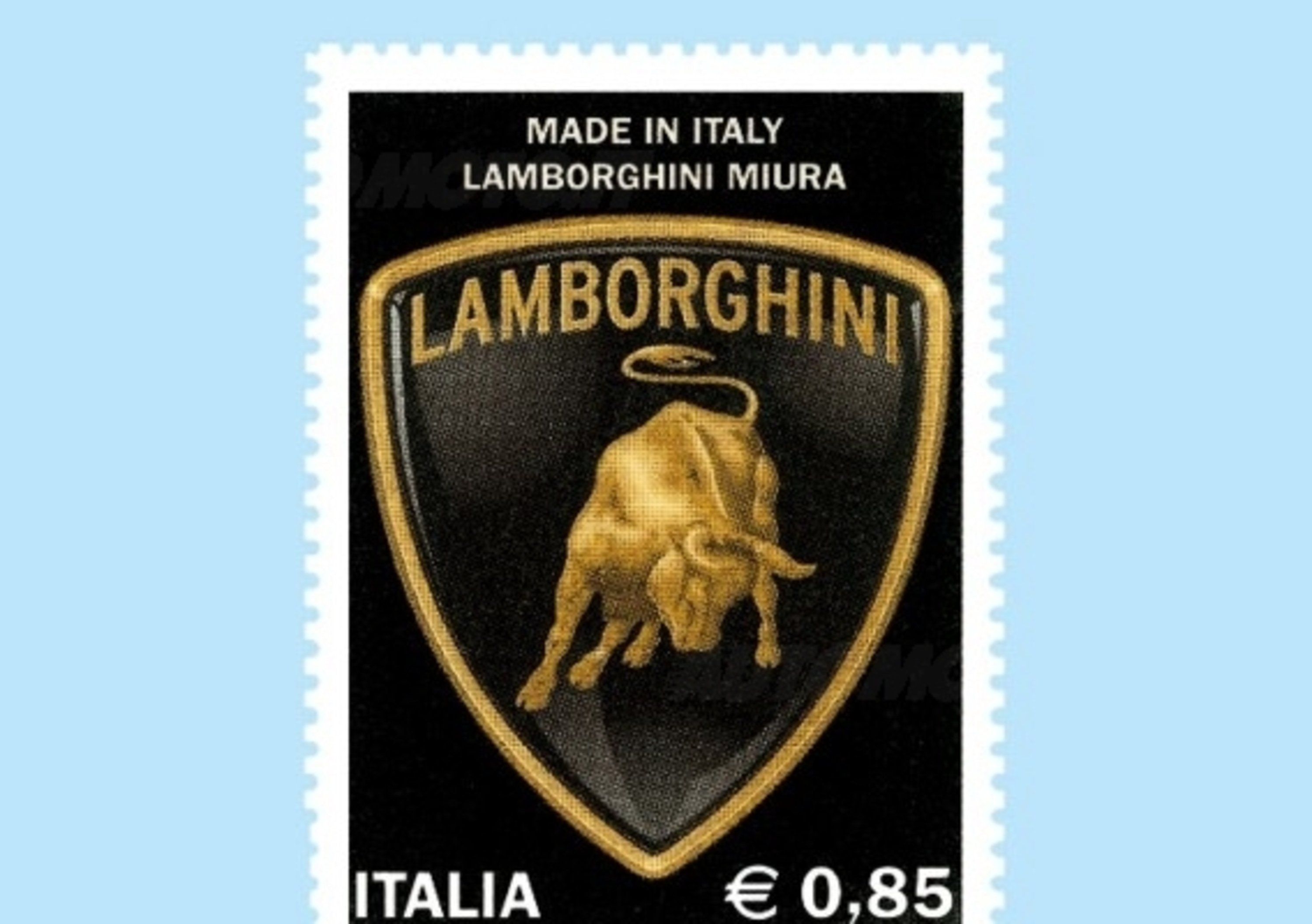 Lamborghini Miura: si celebra il mito in un francobollo
