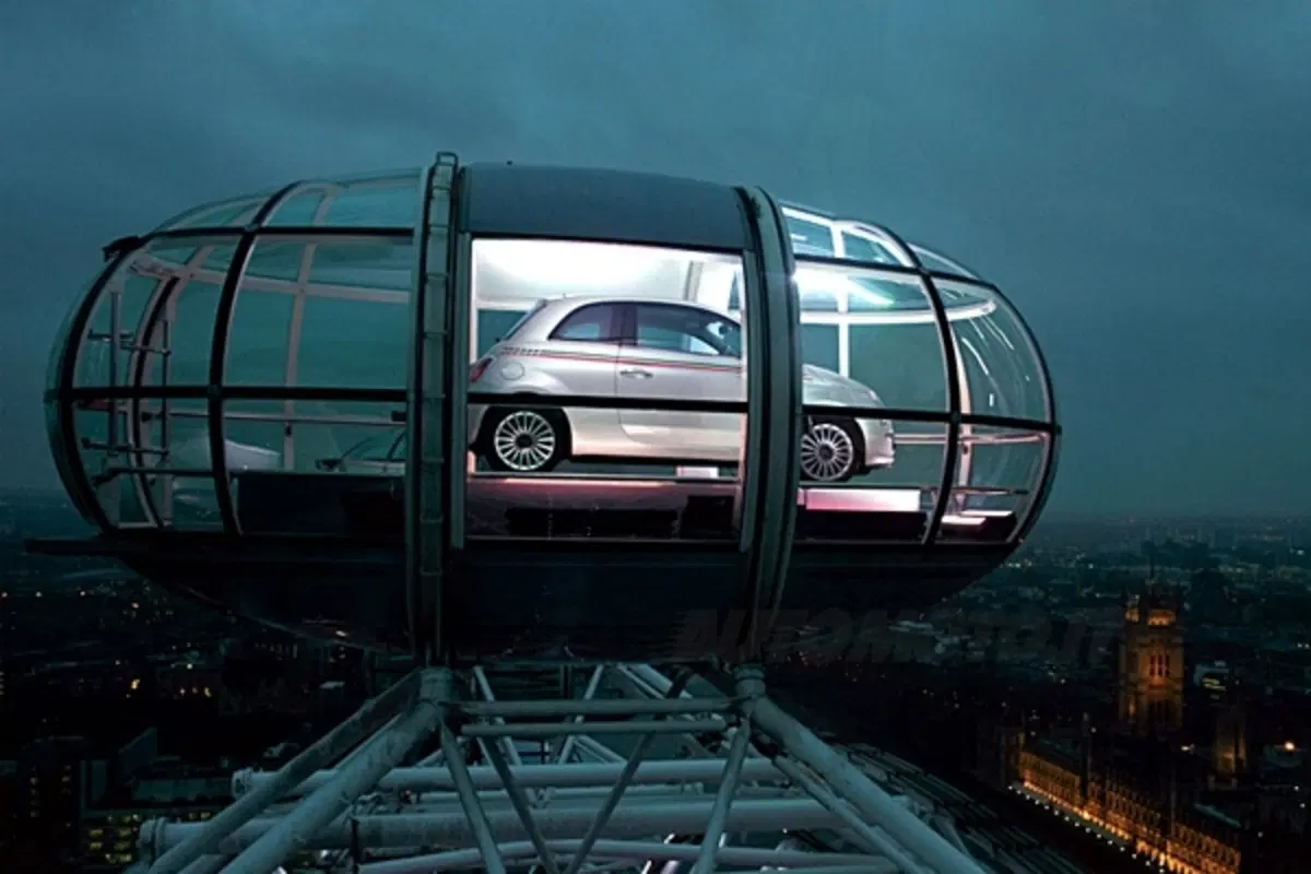Fiat 500 sul London Eye