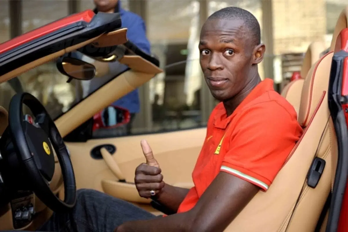 Usain Bolt sulla F430 Spider (7)