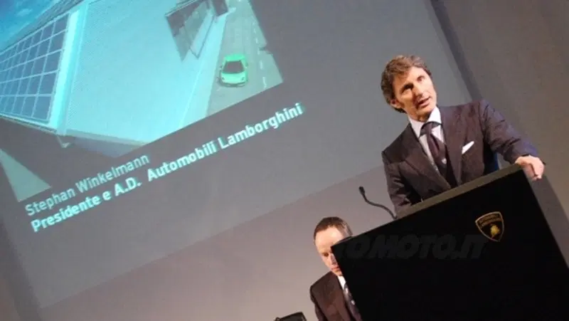 Winkelman inaugura l'impianto fotovoltaico Lamborghini