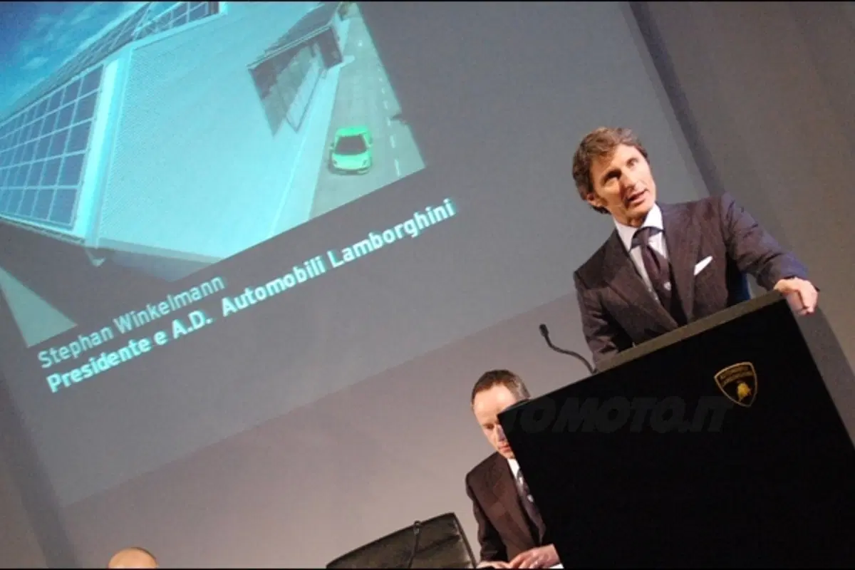 Winkelman inaugura l'impianto fotovoltaico Lamborghini