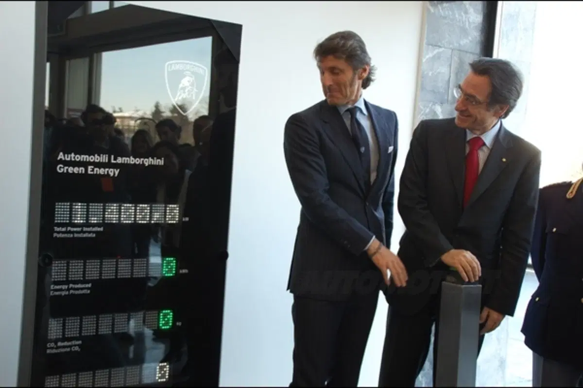Winkelman inaugura l'impianto fotovoltaico Lamborghini (3)