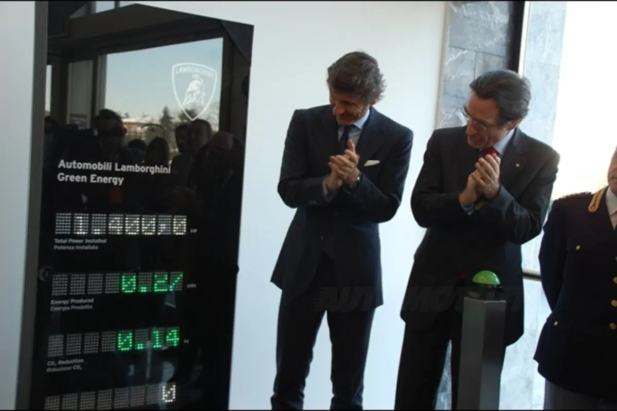 Winkelman inaugura l'impianto fotovoltaico Lamborghini (4)
