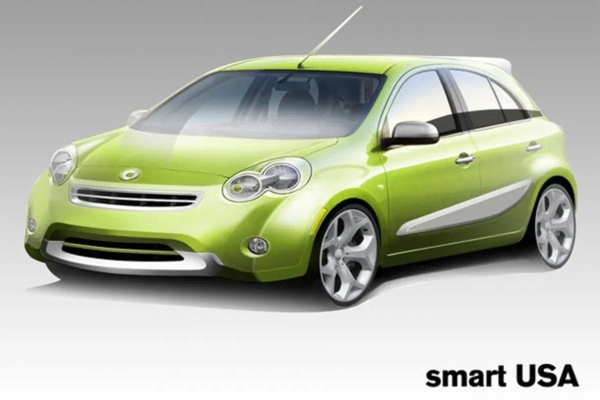 Una Smart 5 porte per gli USA