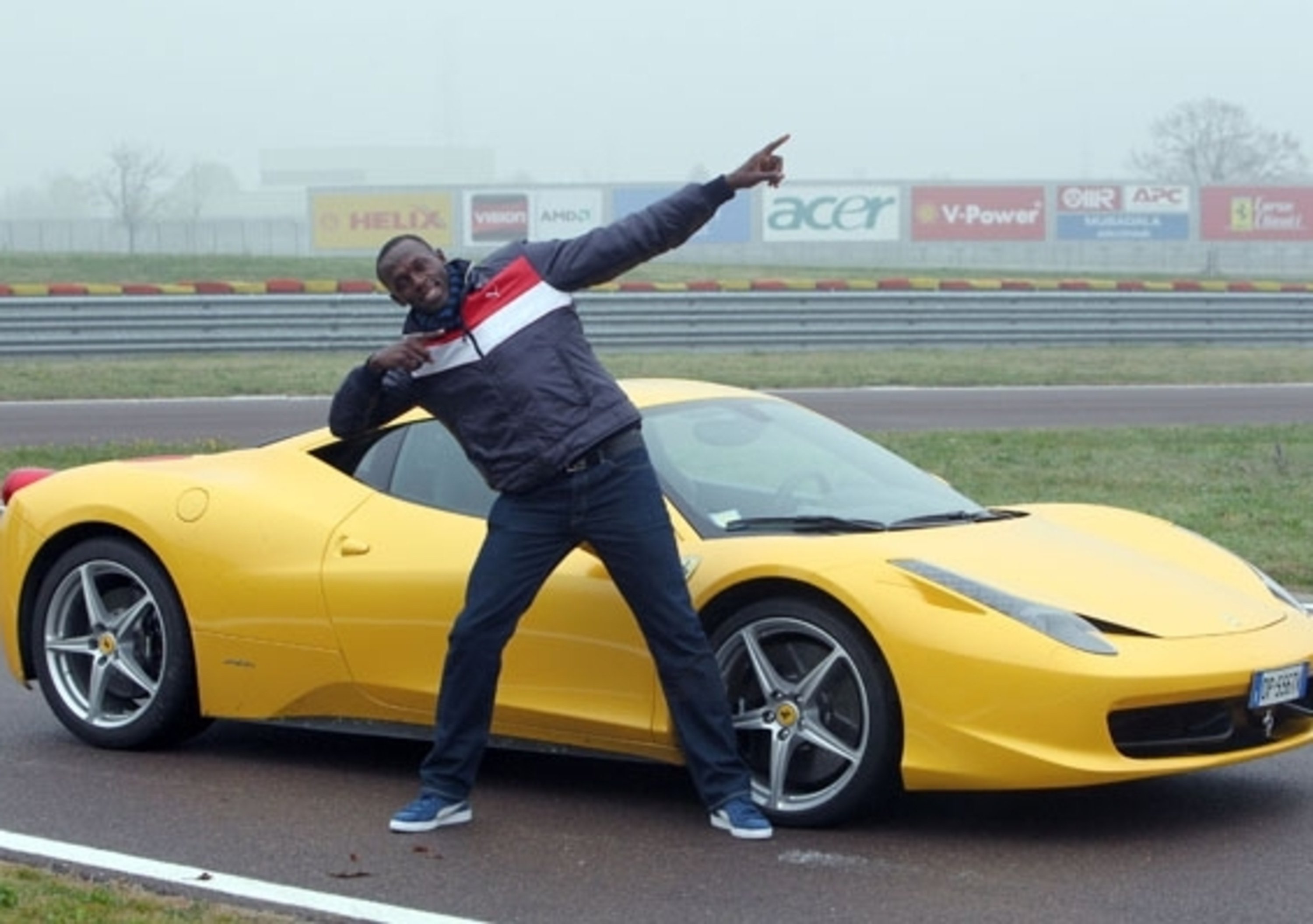 Bolt a Maranello: mi sento una Ferrari
