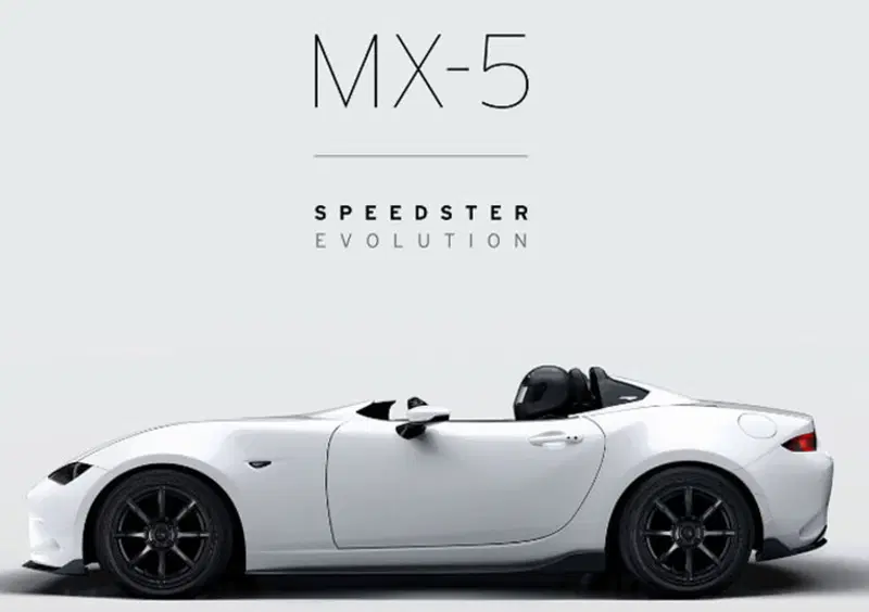 Mazda: al SEMA Miata Speedster Evolution e RF Kuro