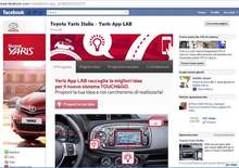 Il Touch&Go di Toyota Yaris si sviluppa su Facebook