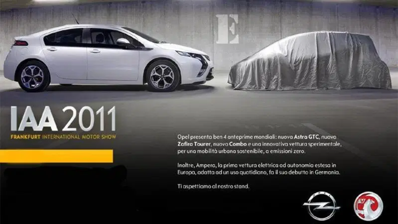 Opel: a Francoforte una nuova city car elettrica
