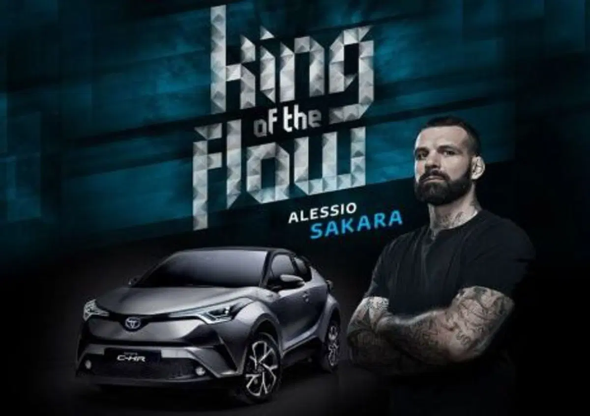 Toyota C-HR, Alessio Sakara &egrave; il "King of the Flow"