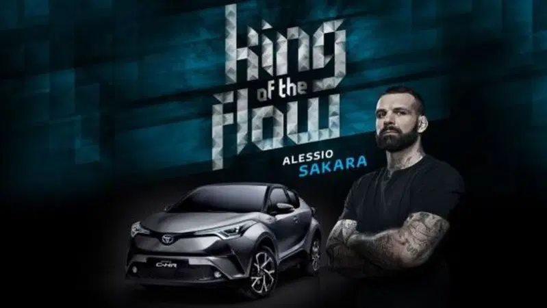 Toyota C-HR, Alessio Sakara &egrave; il "King of the Flow"