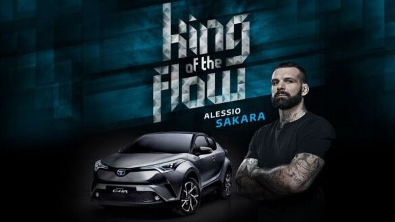 Toyota C-HR, Alessio Sakara &egrave; il &quot;King of the Flow&quot;
