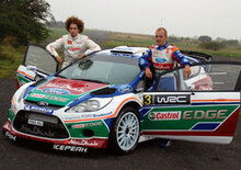 Marco Simoncelli prova la Ford Fiesta WRC 2011