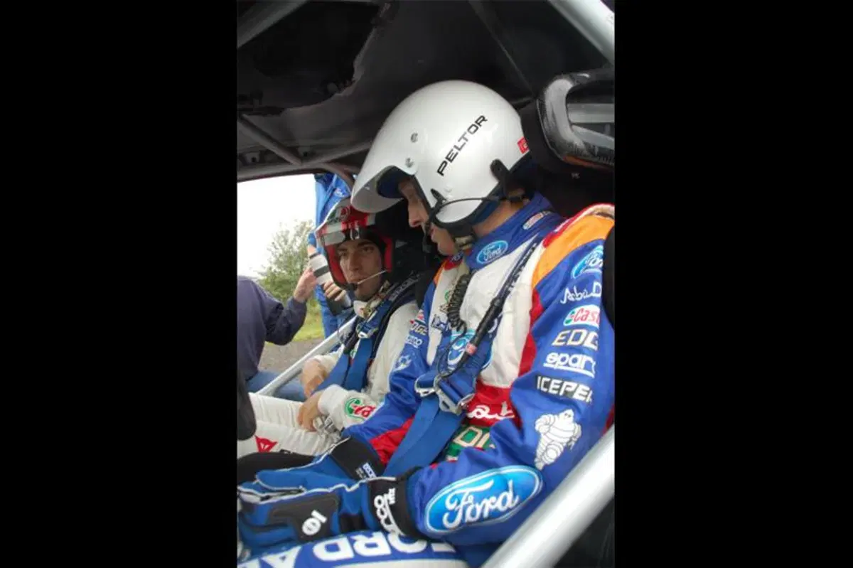 Marco Simoncelli prova la Ford Fiesta WRC 2011 (18)