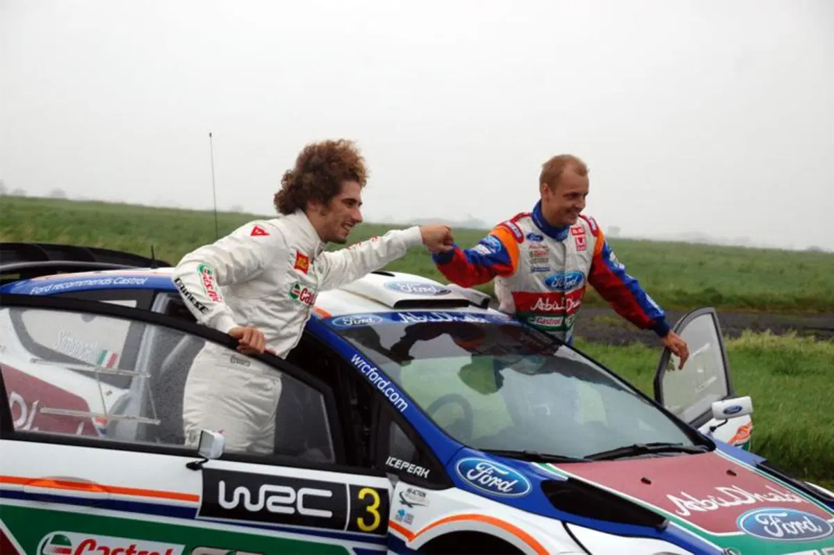 Marco Simoncelli prova la Ford Fiesta WRC 2011 (26)