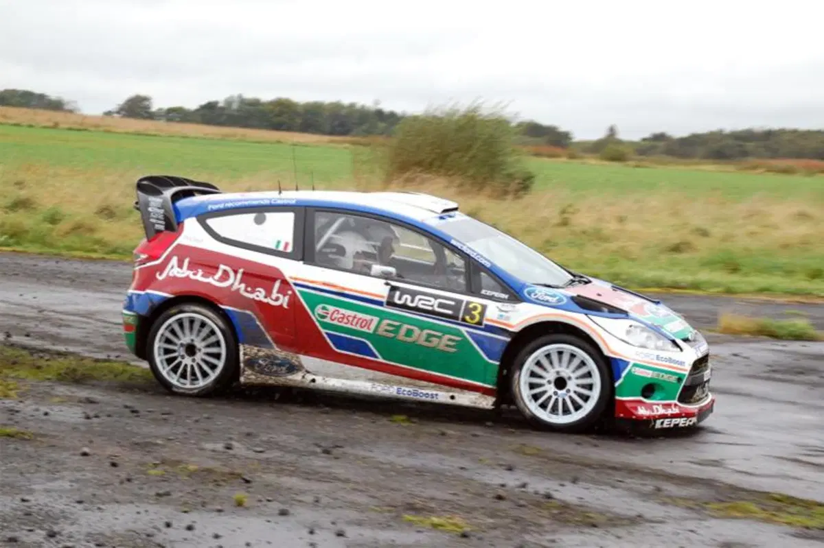 Con Mikko Hirvonen sulla Ford Fiesta WRC 2011 (2)
