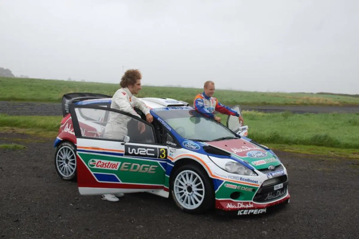 Con Mikko Hirvonen sulla Ford Fiesta WRC 2011 (33)