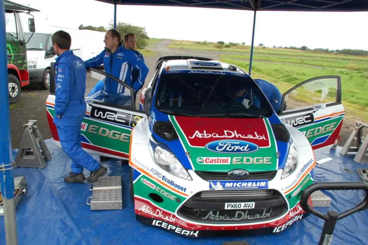 Con Mikko Hirvonen sulla Ford Fiesta WRC 2011 (36)