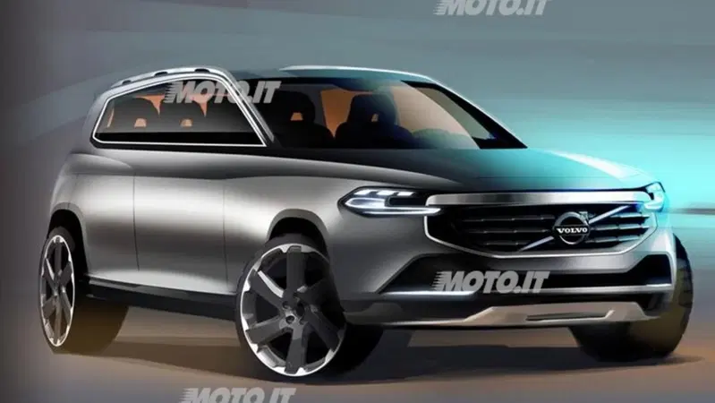 Nuova Volvo XC90: i primi disegni ufficiali