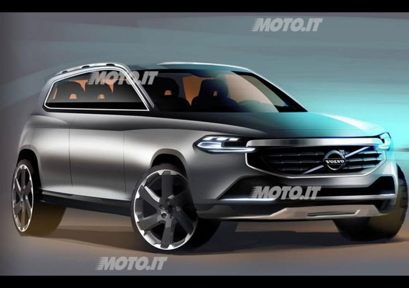 Nuova Volvo XC90: i primi disegni ufficiali