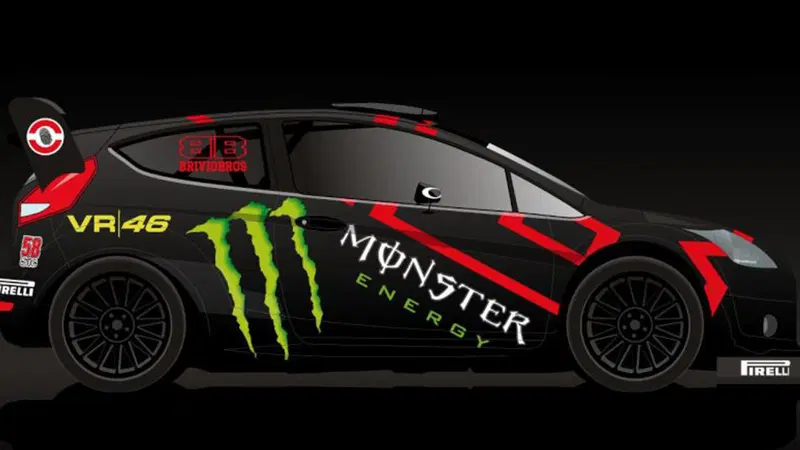 Rally di Monza: svelata l'auto di Valentino Rossi