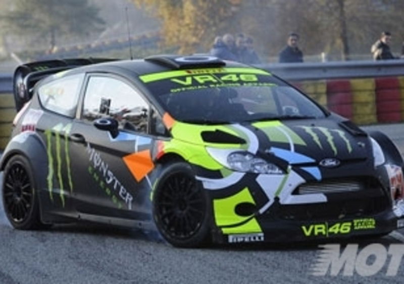 Rossi sulla Fiesta WRC: le foto da Vizzola