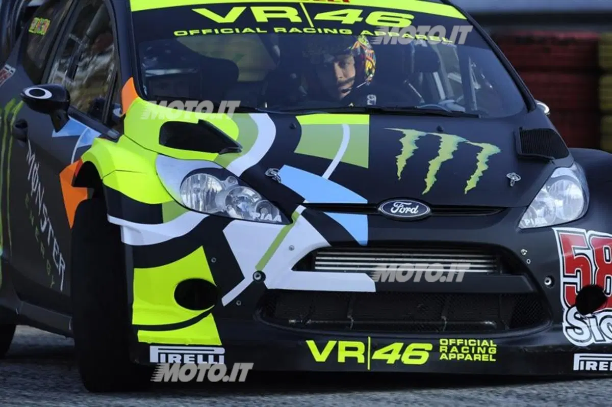 Rossi sulla Fiesta WRC: le foto da Vizzola (5)