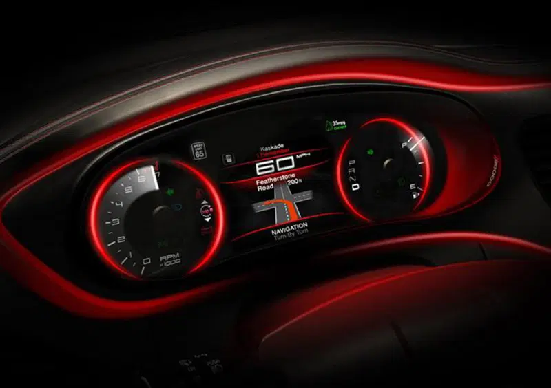 Dodge Dart: prime immagini degli interni