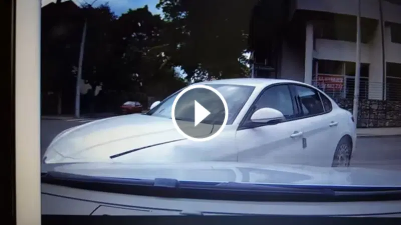 Alfa Romeo Giulia: telecamera riprende il primo tamponamento [Video]