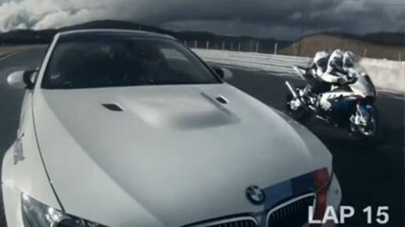 BMW M3 contro S1000RR: sfida tra auto e moto