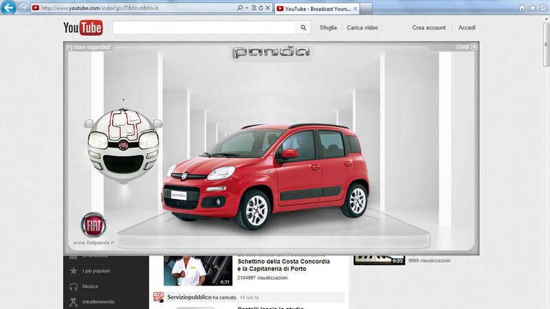 Fiat Panda: oggi su YouTube con il face tracking