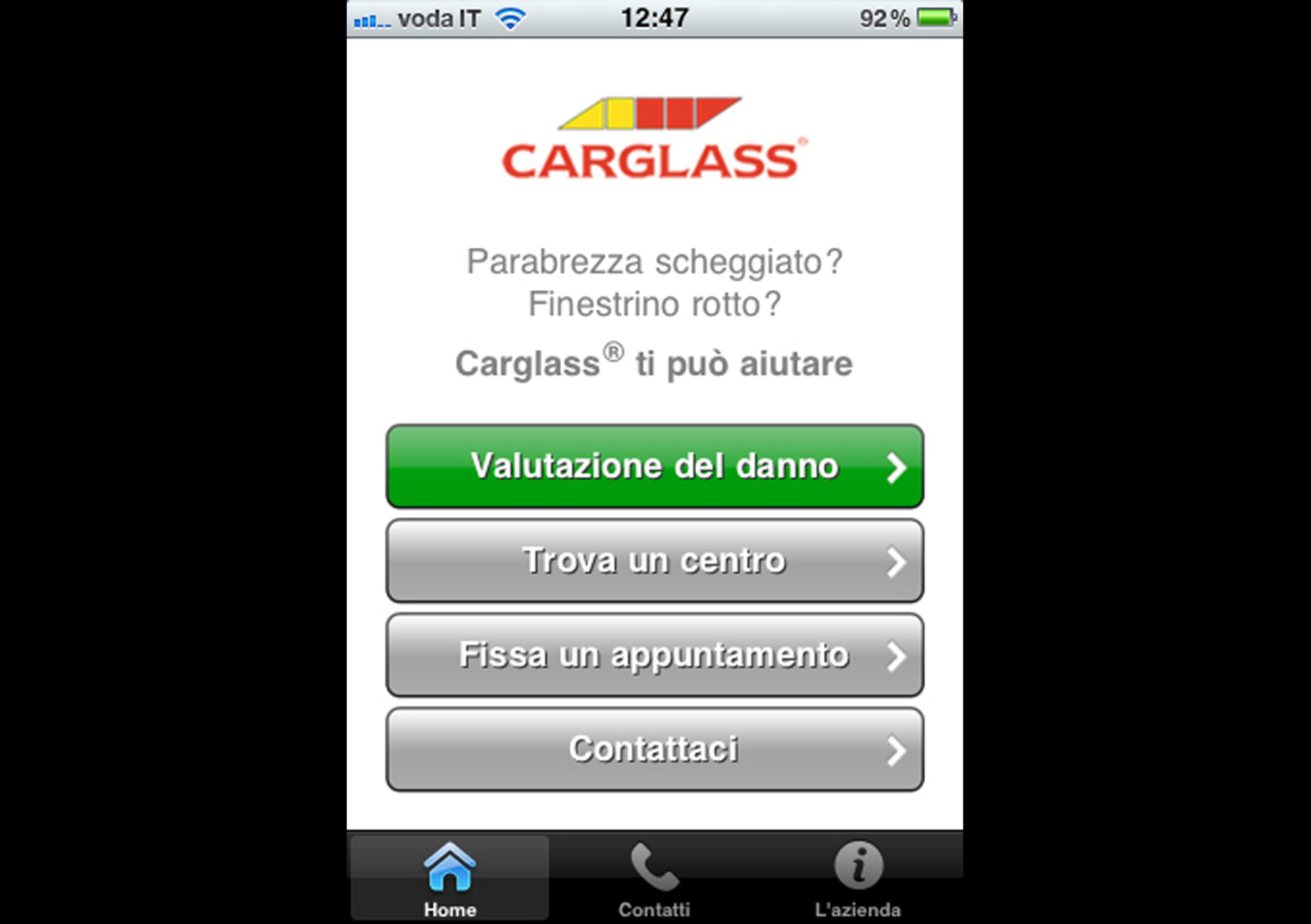 Carglass: una app per riparare il vetro