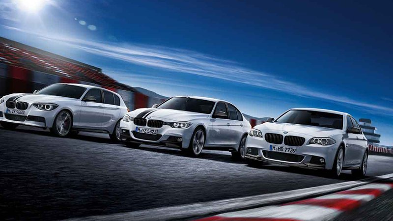 BMW Serie 1, Serie 3 e Serie 5 con pacchetto M Performance