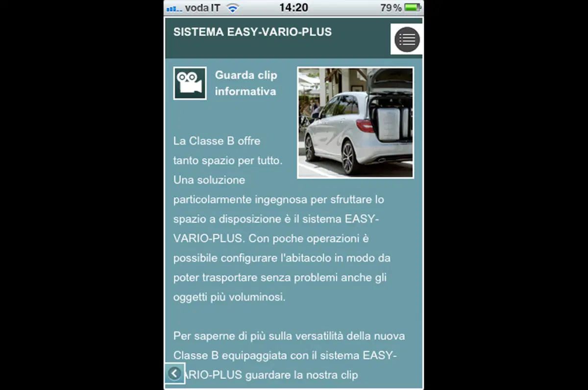 B-Class Guide: l’App dedicata alla Mercedes-Benz Classe B (7)