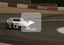 Alex Wurz al volante della Lexus LFA