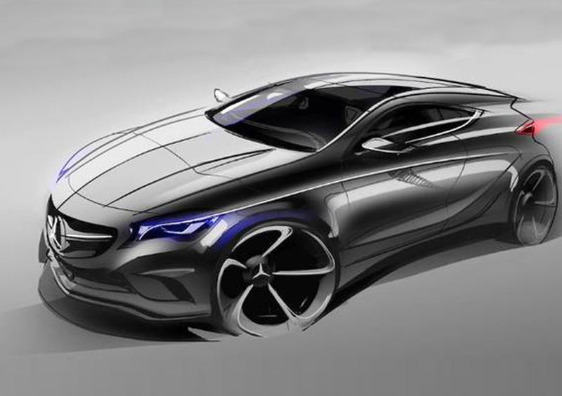 Mercedes-Benz Classe A: primo rendering digitale