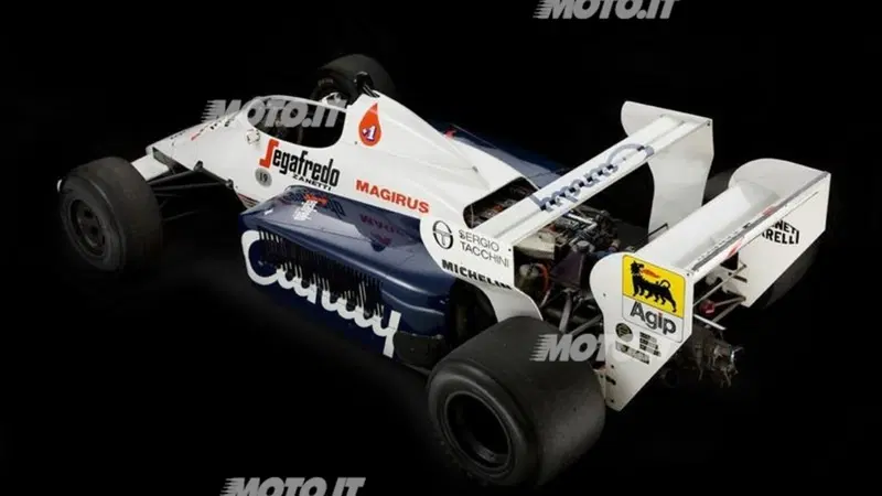 All'asta la Toleman TG184-2 di Ayrton Senna
